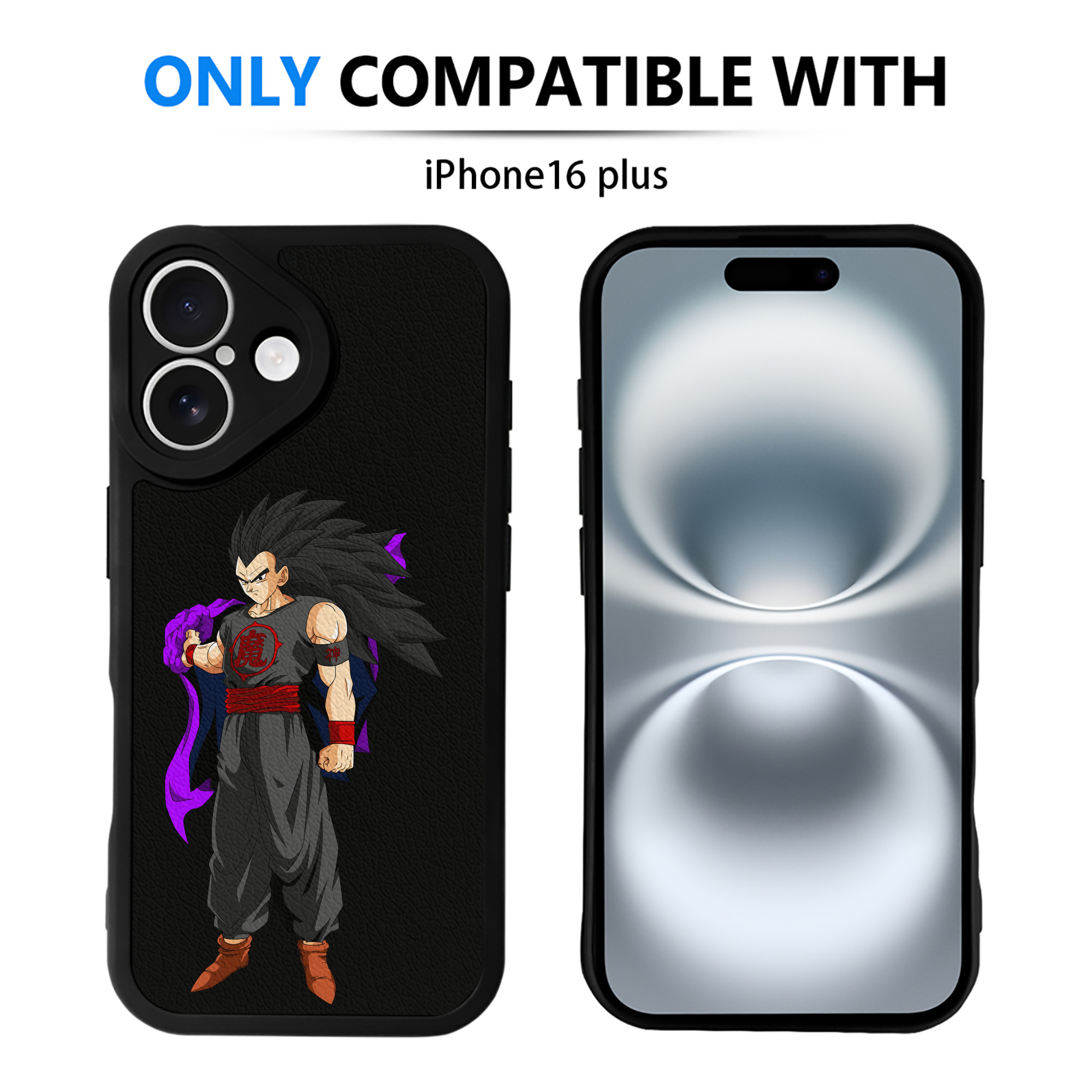 （画像用） ドラゴンボール ベジータ四世（Bejīta Yonsei）DRAGON BALL Vegeta IV 【iPhone 16シリーズ対応】シリコンスマホケース（レザー調） 材質：シリコン